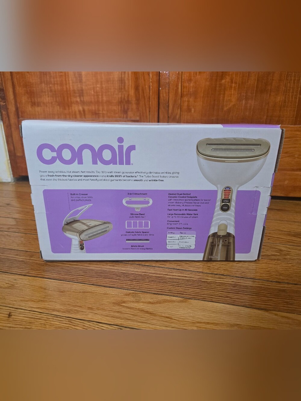Conair Turbo ExtremeSteam Handheld Garment Steamer: 1875W, 20 Min Steam, 6.6oz T
